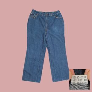 Levi's Vintage 1984 Orange Tab High Waisted Cropped Jeans Size 10 31x26